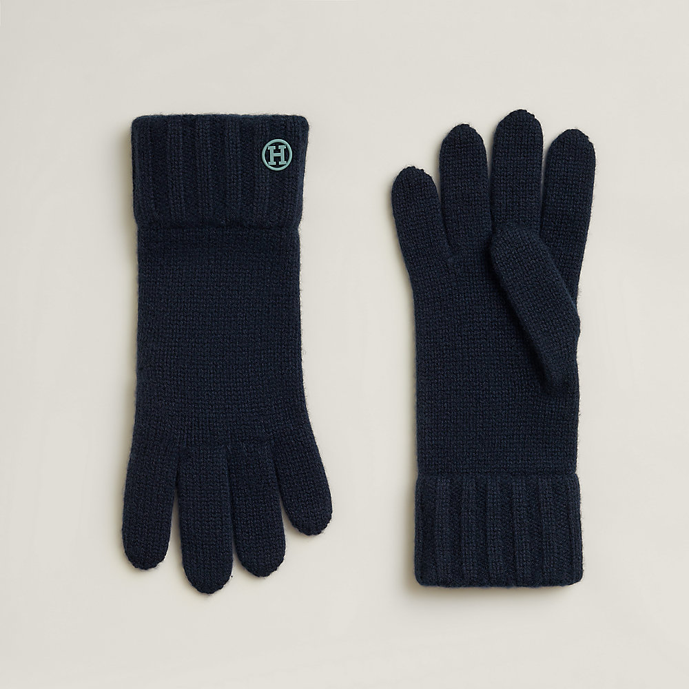 エルメス HERMES Hループ H252021G GLOVE H Loop gloves - Black | Hermès USA